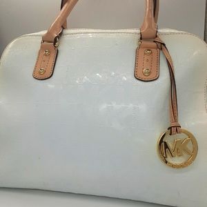 Michael Kors embossed vinyl handbag EUC!